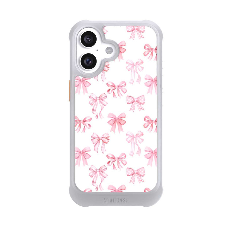 iPhone 16 NIVOmax Baby Pink Bows