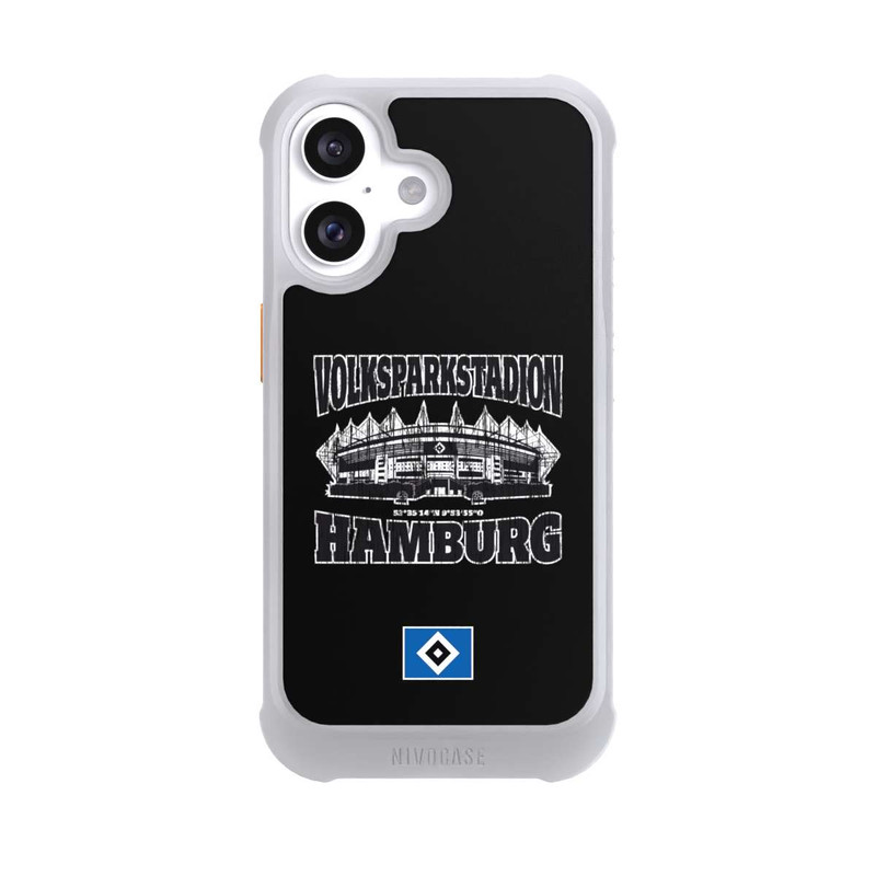 iPhone 16 NIVOmax HSV Volksparkstadion Schwarz