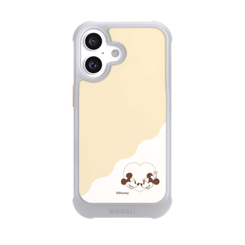 Apple iPhone 16 NIVOmax Mickey and Minnie Love Heart Beige