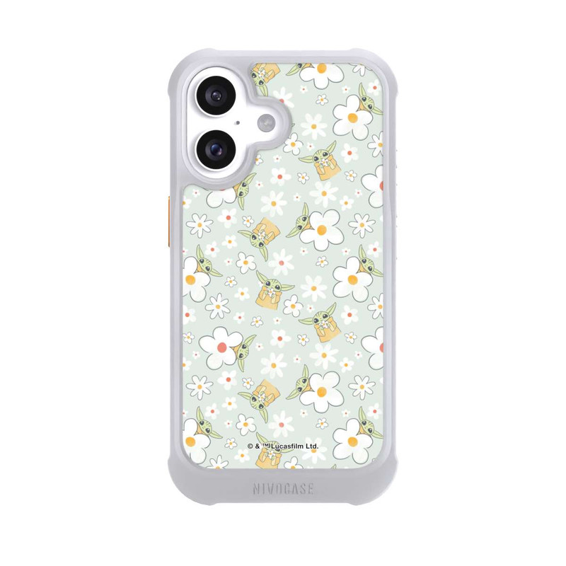 iPhone 16 NIVOmax Baby Yoda Flower Pattern