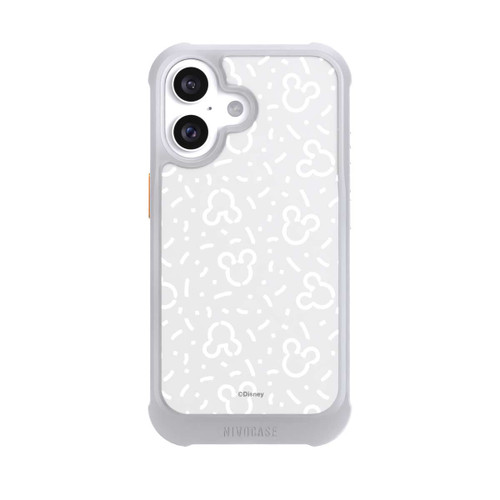 Apple iPhone 16 NIVOmax Disney Mickey Icon Pattern Grey