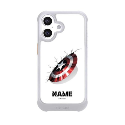 Apple iPhone 16 NIVOmax Captain America Shield Personalisierbar