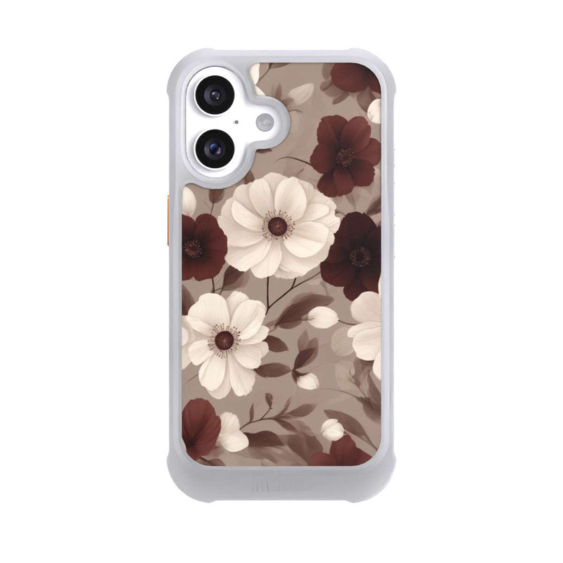 iPhone 16 NIVOmax Negative Flower Bordeaux White with AI