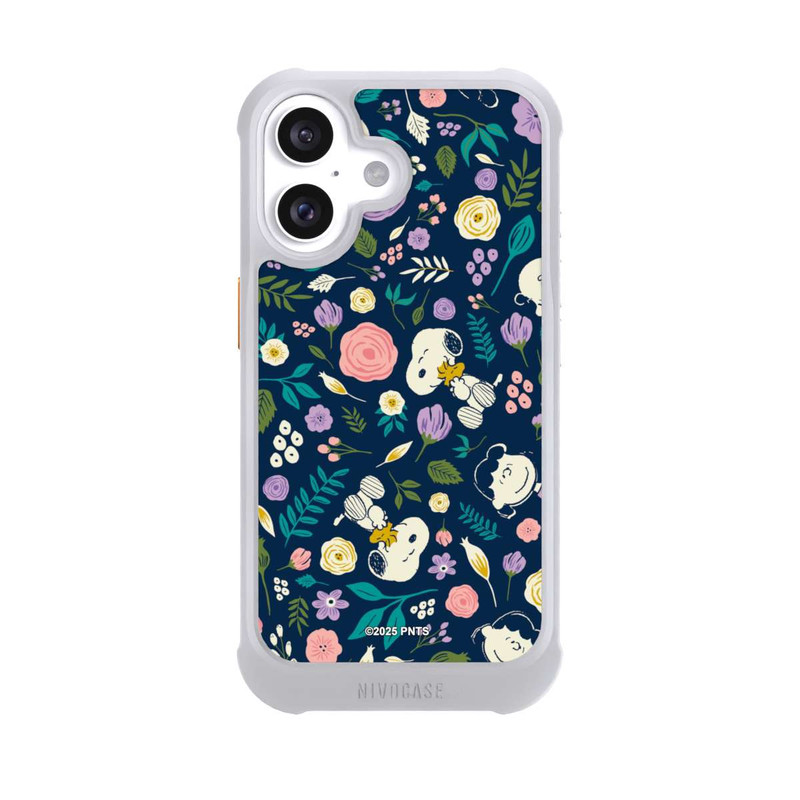 iPhone 16 NIVOmax Peanuts Dark Flower Pattern