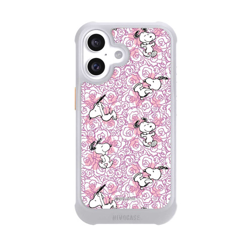 Apple iPhone 16 NIVOmax Peanuts Pink Roses Pattern