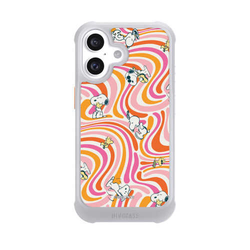 Apple iPhone 16 NIVOmax Peanuts Hippie Pattern Orange