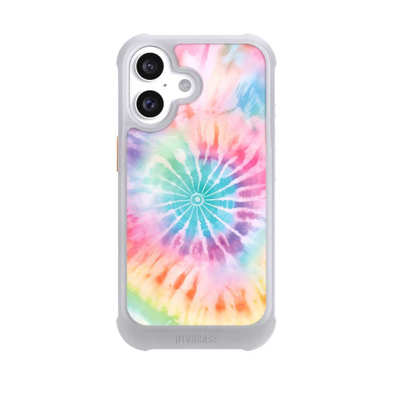 iPhone 16 NIVOmax Rainbow Color Tie Dye 