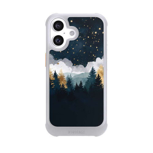 Apple iPhone 16 NIVOmax Forêt Nocturne Indigo