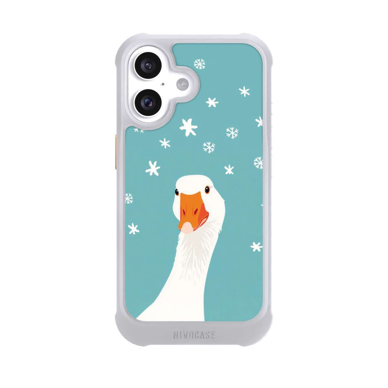 iPhone 16 NIVOmax Funny Goose Stars Blue with AI