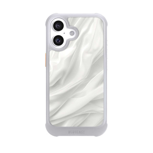 Apple iPhone 16 NIVOmax White Satin Smooth Texture With AI