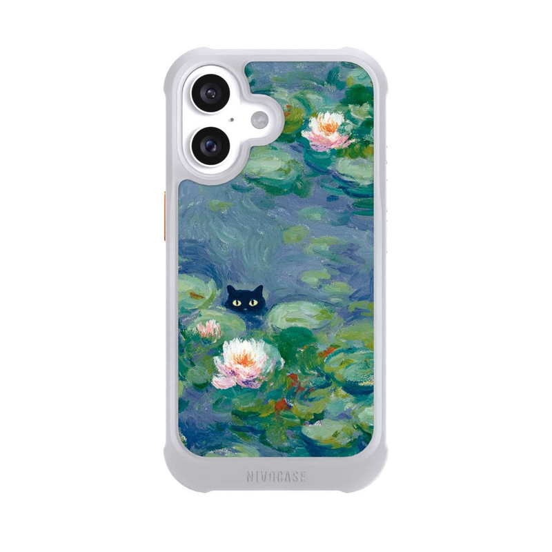iPhone 16 NIVOmax Katze im Teich Monet Gemälde Impressionismus