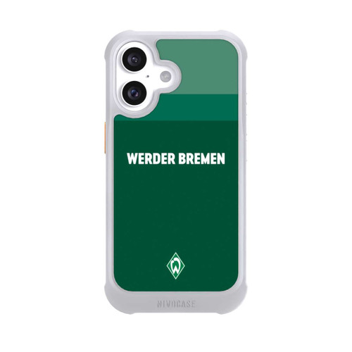 Apple iPhone 16 NIVOmax Werder Bremen Schriftzug Raute