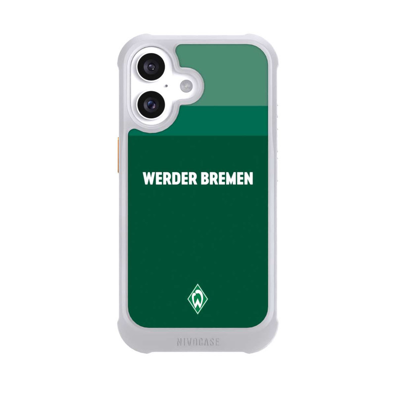 iPhone 16 NIVOmax Werder Bremen Schriftzug Raute