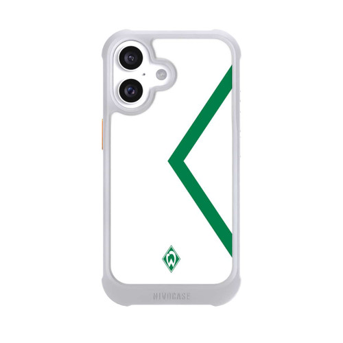 Apple iPhone 16 NIVOmax Werder Bremen Rautenelement Grün