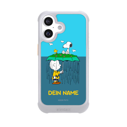 Apple iPhone 16 NIVOmax Charlie Brown Regen Personalisierbar