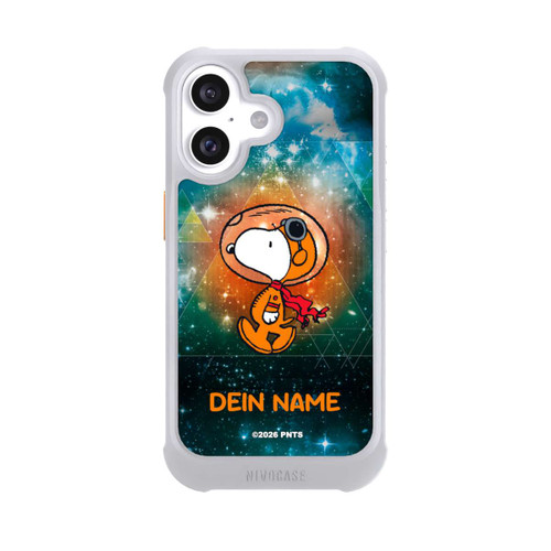 Apple iPhone 16 NIVOmax Snoopy Weltraumreisender Personalisierbar