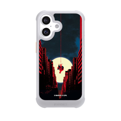 Apple iPhone 16 NIVOmax Spider-Man Marvel between Skyscrapers