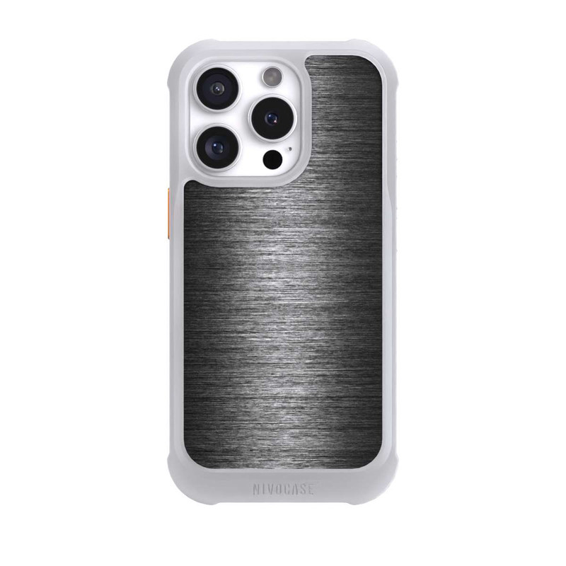 iPhone 16 Pro NIVOmax Metal Look - Anthrazit
