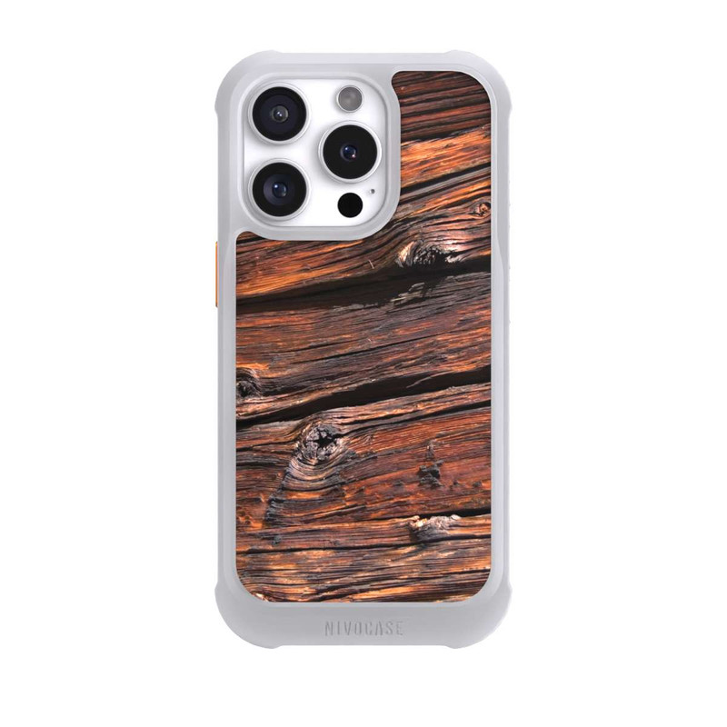 iPhone 16 Pro NIVOmax Weathered Wooden Plank
