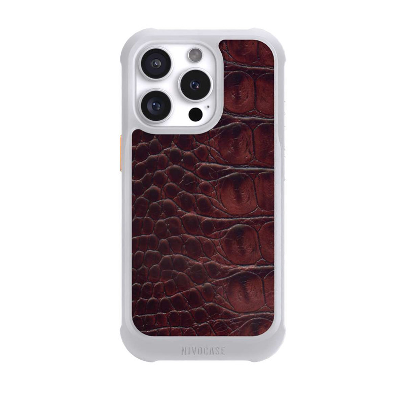 iPhone 16 Pro NIVOmax Croco Dark Brown