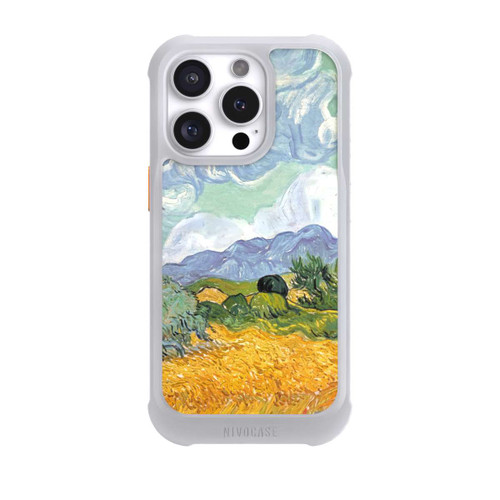 Apple iPhone 16 Pro NIVOmax Weizenfeld mit Zypressen