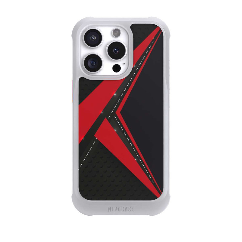iPhone 16 Pro NIVOmax Carbon for Men - Red
