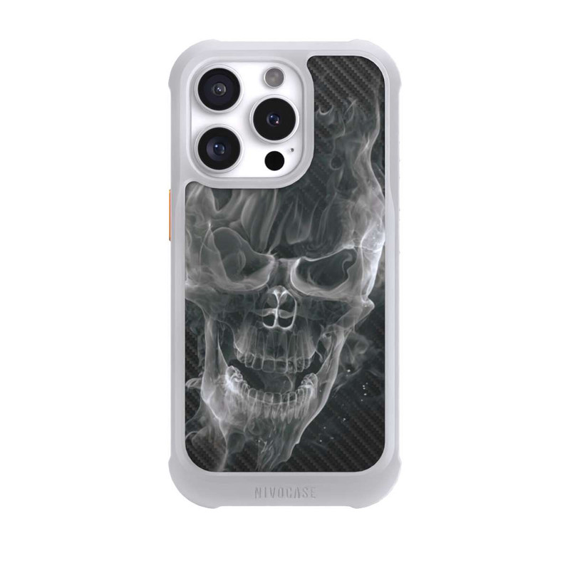 iPhone 16 Pro NIVOmax Smoke Skull Carbon