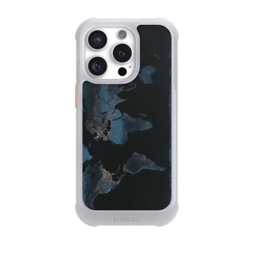 Apple iPhone 16 Pro NIVOmax Carte du Monde Nuit