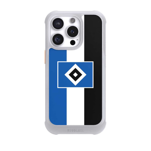 Apple iPhone 16 Pro NIVOmax HSV Streifen - Blau-Weiß-Schwarz
