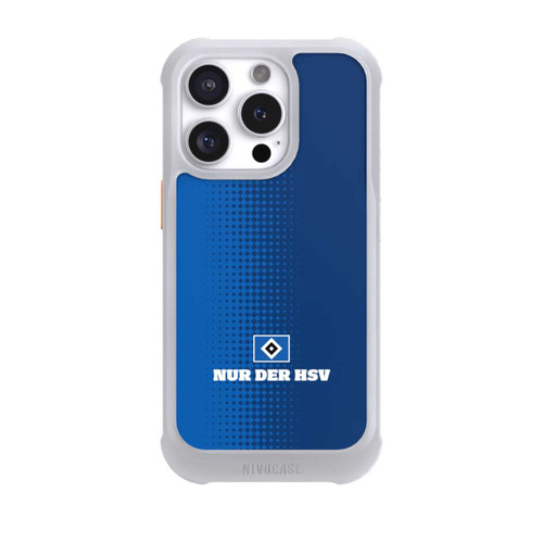 Apple iPhone 16 Pro NIVOmax Nur der HSV - Rautenraster Blau