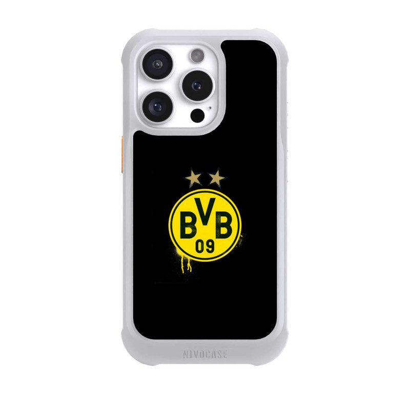iPhone 16 Pro NIVOmax Spraylogo 2 Sterne - BVB