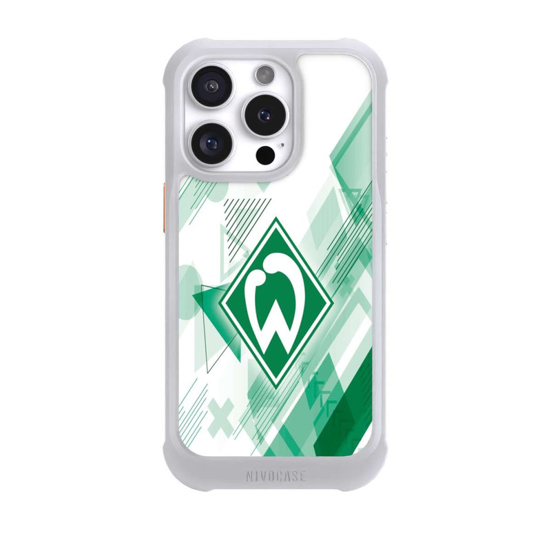 iPhone 16 Pro NIVOmax Weiße Grafikelemente - Werder Bremen