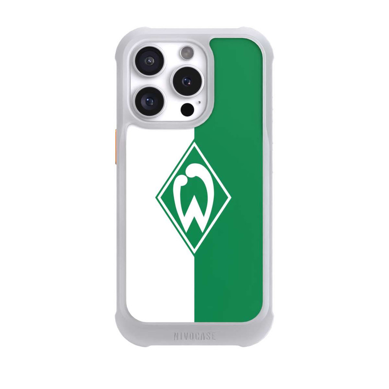 iPhone 16 Pro NIVOmax Weiß-Grün - Werder Bremen