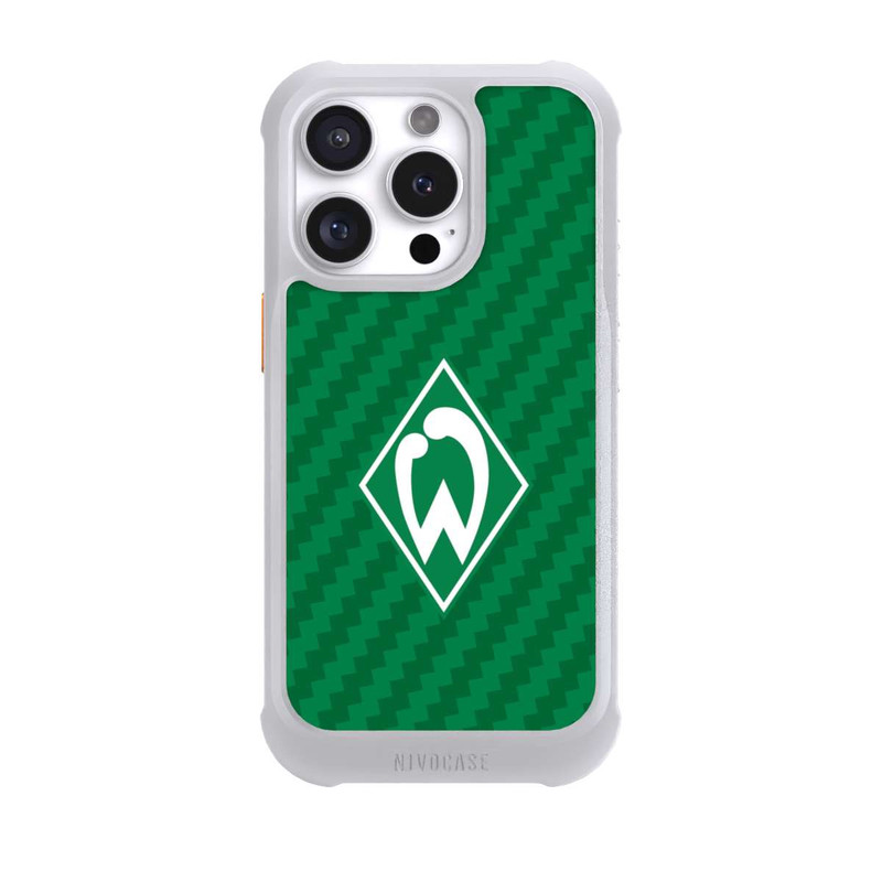 iPhone 16 Pro NIVOmax Carbonlook - Werder Bremen