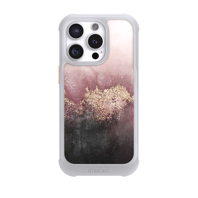 iPhone 16 Pro NIVOmax Rosa Himmelsstaub Golddruck