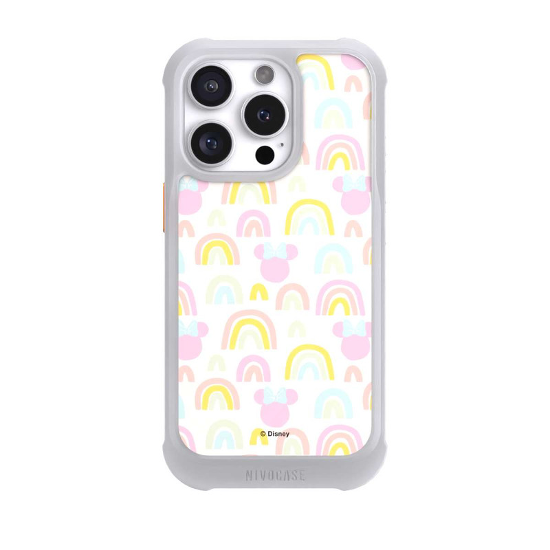iPhone 16 Pro NIVOmax Minnie Regenbogen Muster