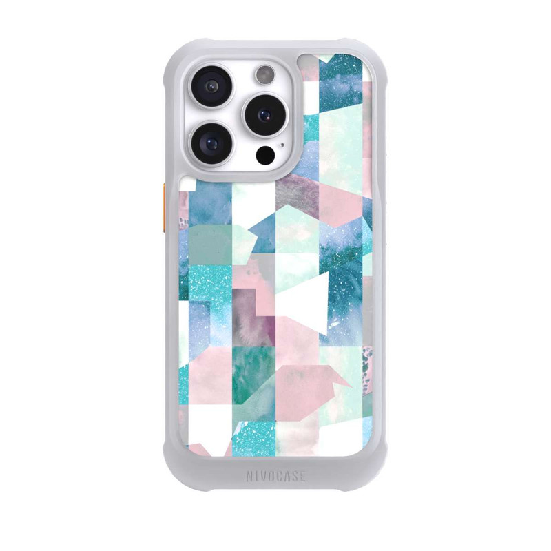 iPhone 16 Pro NIVOmax Collage Textur Pastell