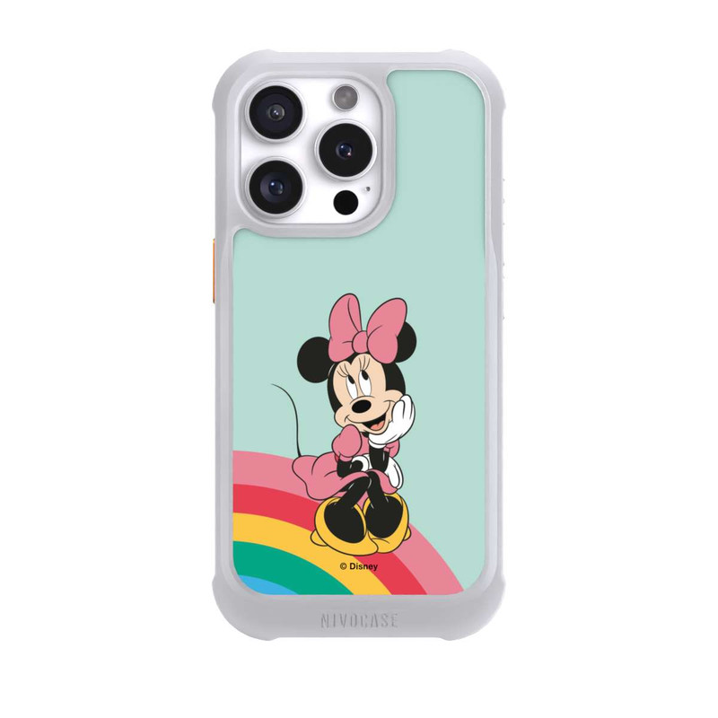 iPhone 16 Pro NIVOmax Minnie Regenbogen Portrait