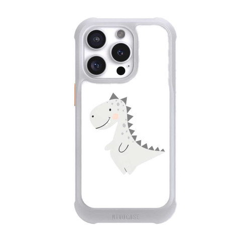 Apple iPhone 16 Pro NIVOmax Grauer Dino