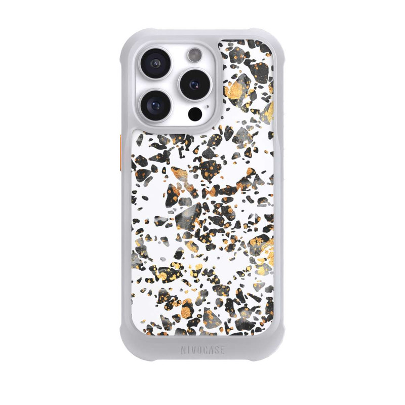 iPhone 16 Pro NIVOmax Gold Speckled Terrazzo