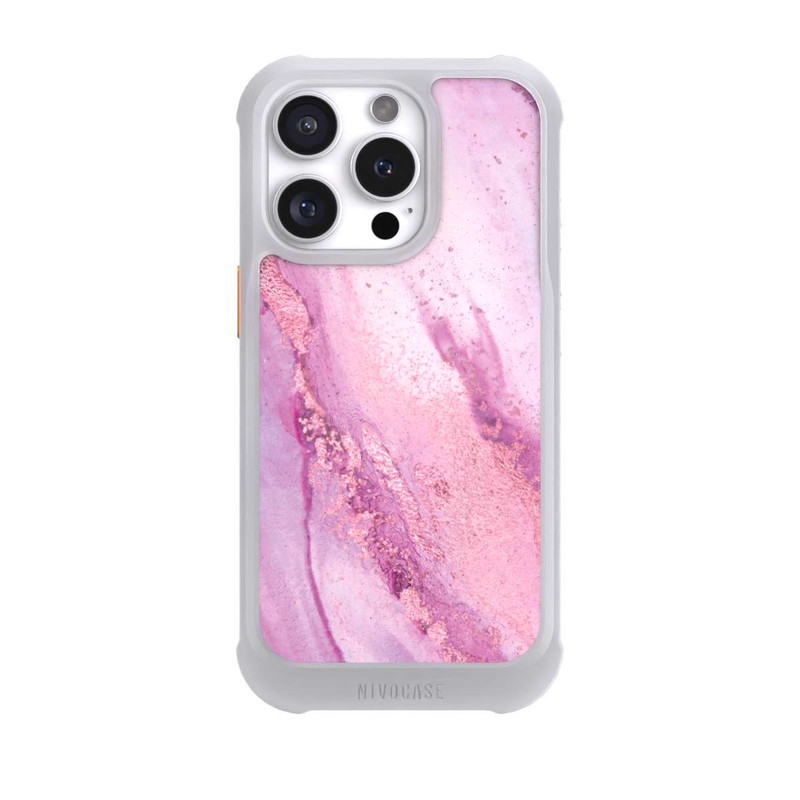 iPhone 16 Pro NIVOmax Lila Marmorwand