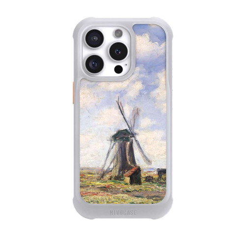 Apple iPhone 16 Pro NIVOmax Tulpenfelder mit der Rijnsburger Windmühle von Claude Monet