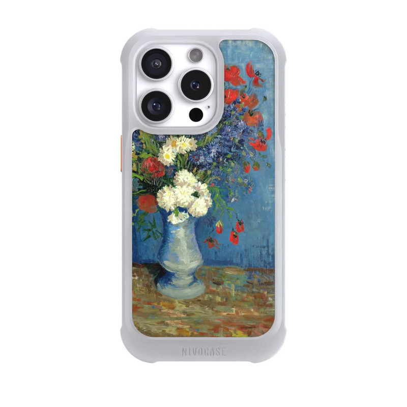 iPhone 16 Pro NIVOmax Vase avec Bleuets et Coquelicots - Vicent Van Gogh