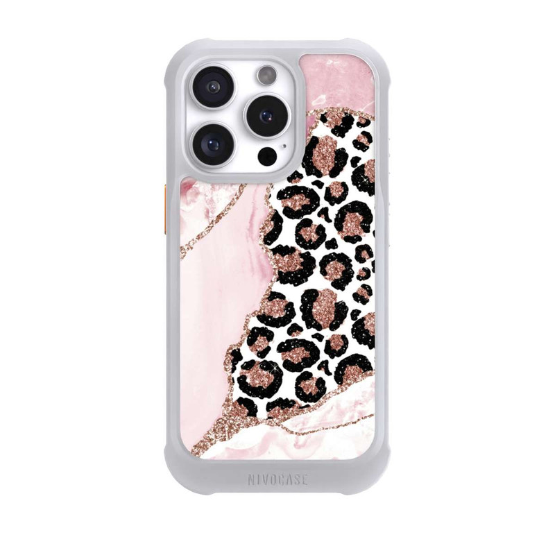 iPhone 16 Pro NIVOmax Motifs et textures rose lisse
