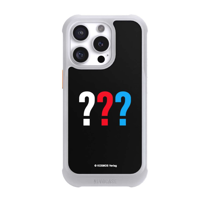 iPhone 16 Pro NIVOmax Drei Fragezeichen Logo