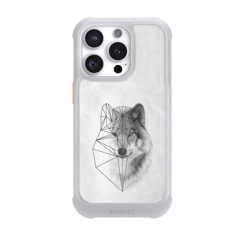 iPhone 16 Pro NIVOmax Polygonaler Wolf