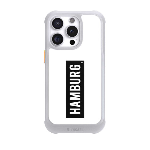 Apple iPhone 16 Pro NIVOmax HSV Hamburg Schwarz Weiss