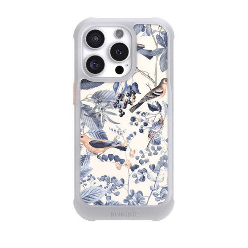 Apple iPhone 16 Pro NIVOmax Oiseaux Et Baies en Beige