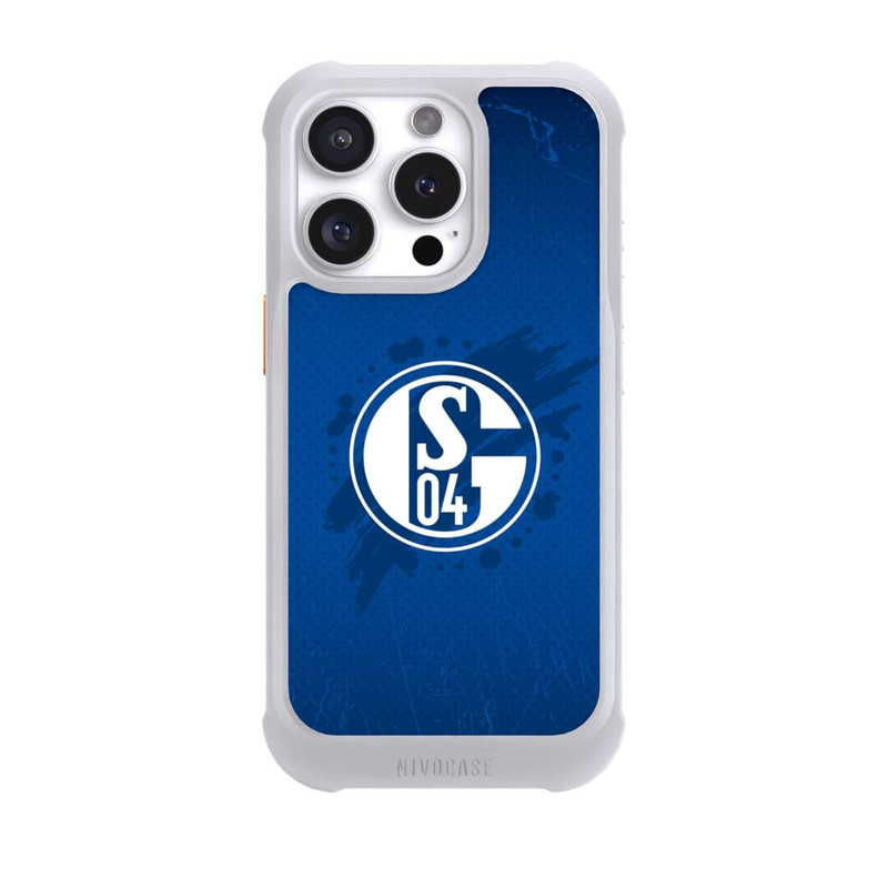iPhone 16 Pro NIVOmax Schalke 04 Farbe Fleck Blau