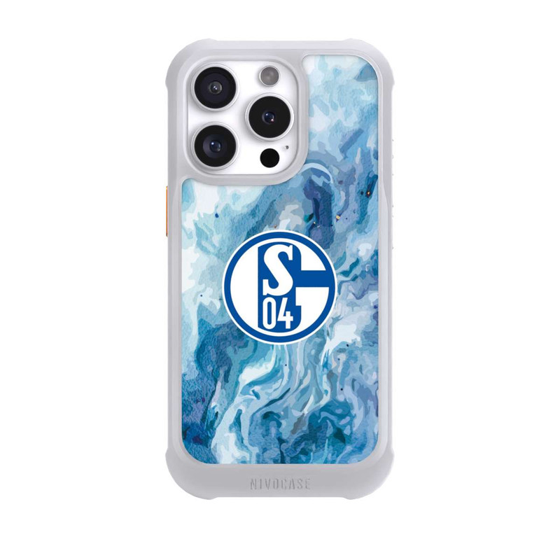 iPhone 16 Pro NIVOmax Schalke 04 Flüssig Blau